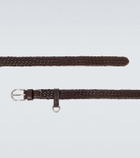 Prada Braided leather belt