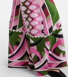Pucci Vivara silk satin wide-leg pants