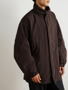 ATON - Garment-Dyed Shell Jacket - Brown