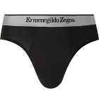 Ermenegildo Zegna - Stretch-Modal Jersey Briefs - Black