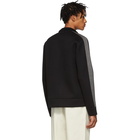 Helmut Lang Black and Grey Contrast Track Jacket