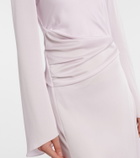 McQueen Draped satin gown