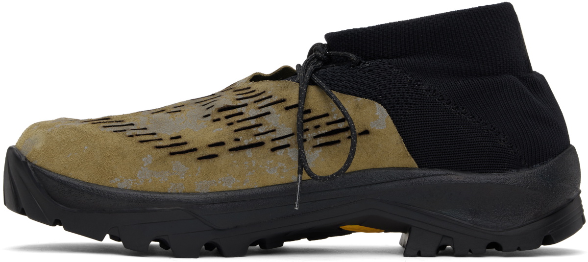 DEMON SSENSE Exclusive Black & Khaki Cambriana Sneakers