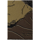Serapis SSENSE Exclusive Brown and Gold Woman Blanket