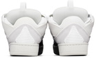 Lanvin Black & White Curb Spray Sneakers