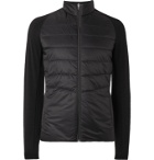 FALKE Ergonomic Sport System - Stretch Jersey-Trimmed Quilted Ski Jacket - Black
