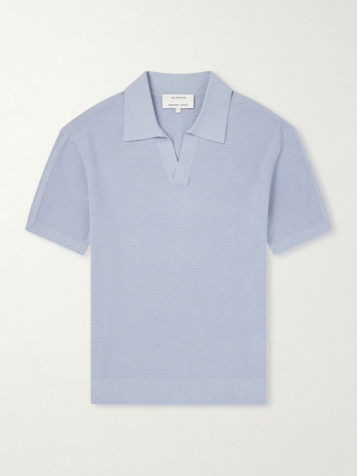 Frescobol Carioca - Rino Knitted Cotton Polo Shirt - Blue