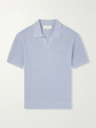 Frescobol Carioca - Rino Knitted Cotton Polo Shirt - Blue