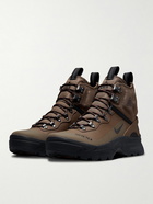 Nike - ACG Zoom Gaiadome High-Top Sneakers - Brown