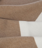 Brunello Cucinelli - Cashmere blanket with block stripe