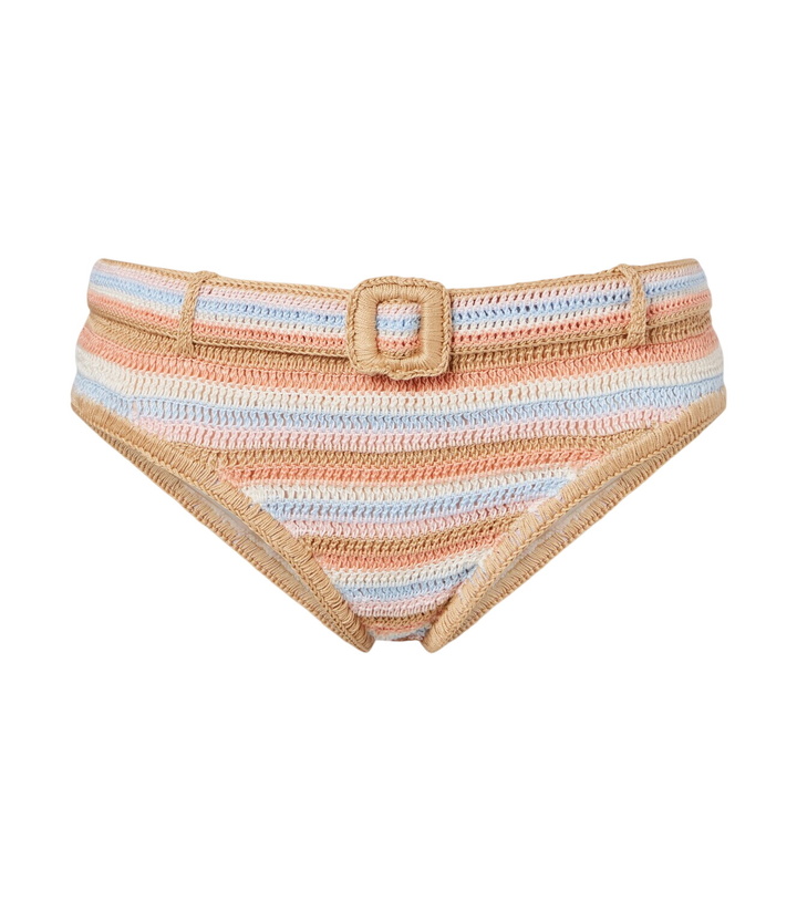 Photo: Anna Kosturova Crochet striped cotton bikini bottoms