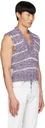 Maison Margiela Purple Cotton Vest