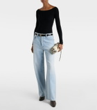 Agolde Maren off-shoulder bodysuit