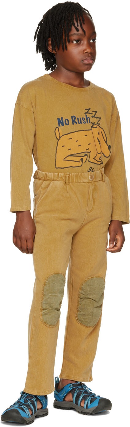 Bobo Choses Brown Kids Knee Patches Lounge Pants - ShopStyle