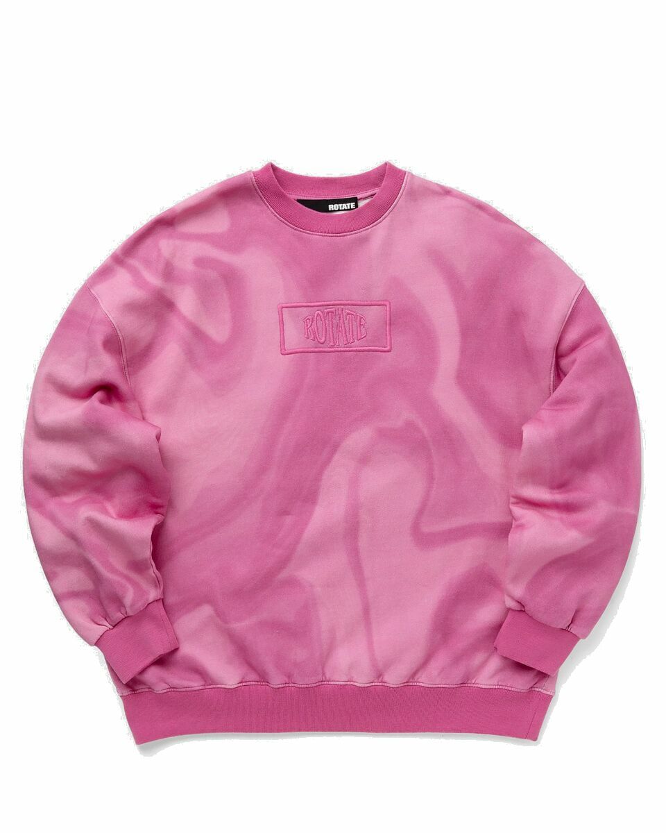 Photo: Rotate Birger Christensen Enzyme Sweat Crewneck Pink - Womens - Sweatshirts