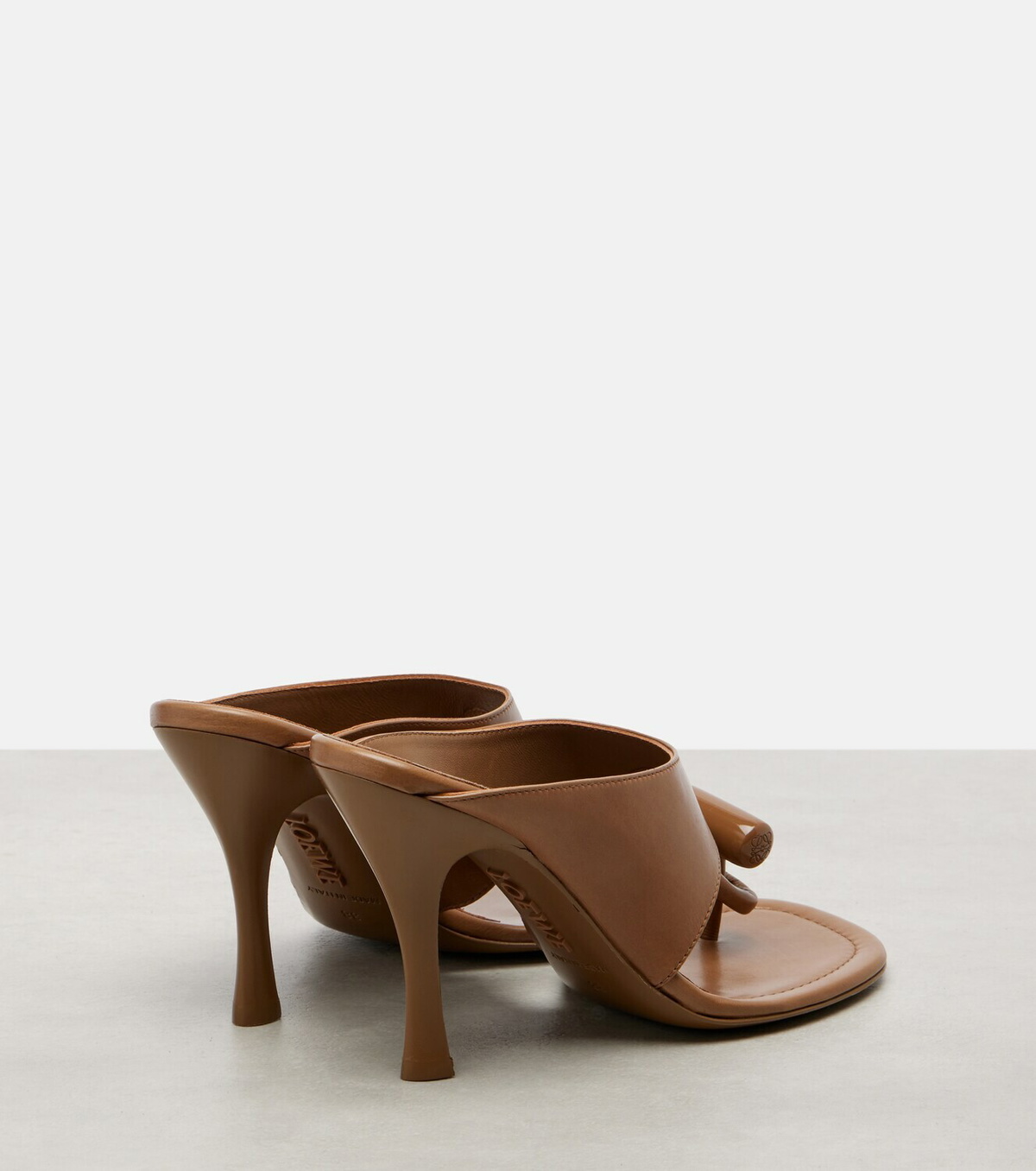 Loewe Toggle 90 leather thong sandals