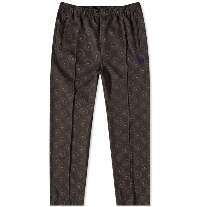 Photo: Needles Men's Poly Jacquard Patterned Track Pant in Brown