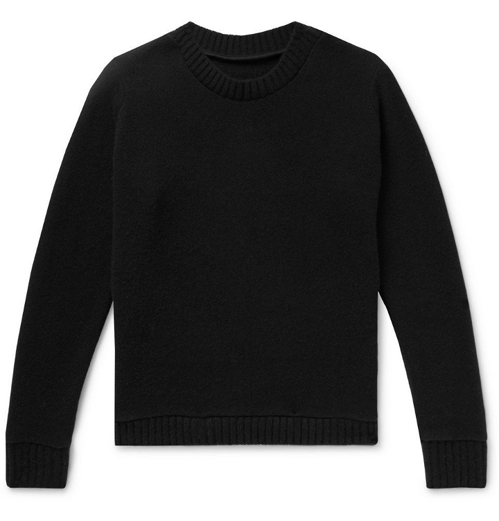Photo: The Elder Statesman - Intarsia Cashmere Sweater - Black