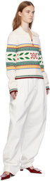 Casablanca Off-White Laurel Olympique Sweater