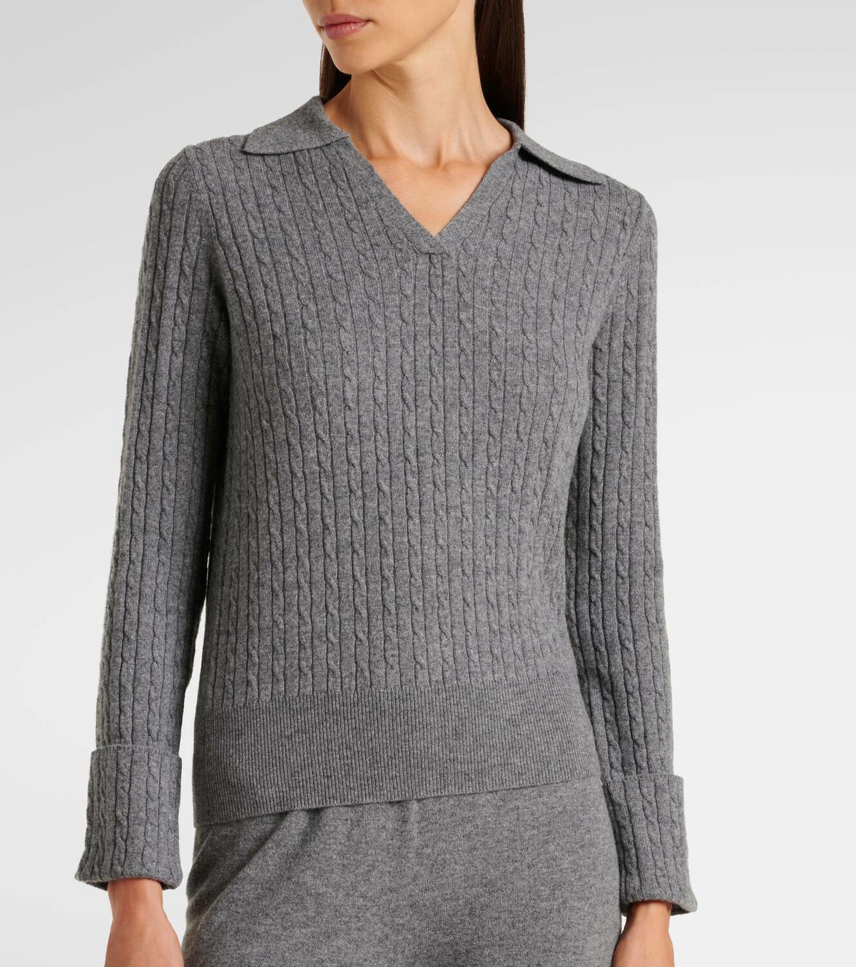 Aya Muse Gaia cashmere polo sweater
