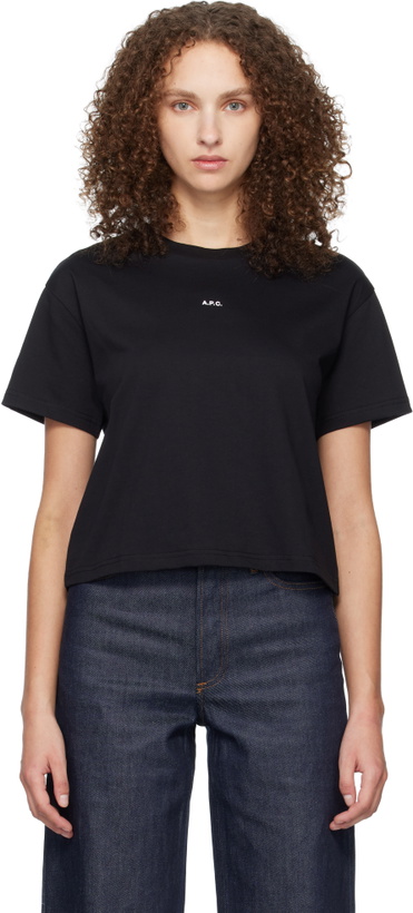 Photo: A.P.C. Black Boxy Micro Logo T-shirt