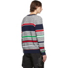 Kenzo Grey Jumping Tiger Crest Sweater