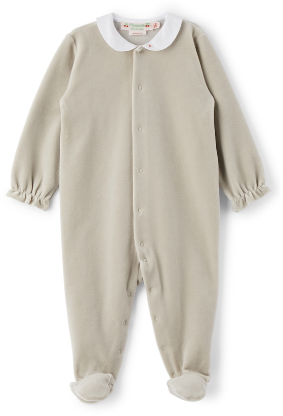 Photo: Bonpoint Baby Velvet Tintina Pyjama Bodysuit