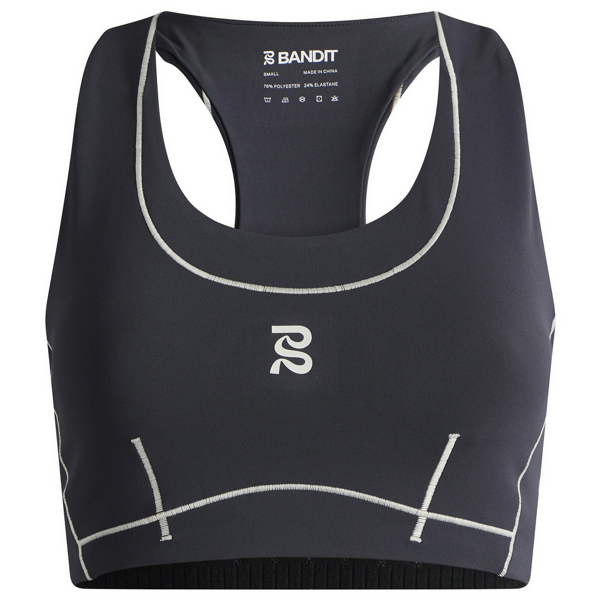 Bandit Women's Stamina™ Pop Stitch™ Arco Bra in Anthracite/Plaster