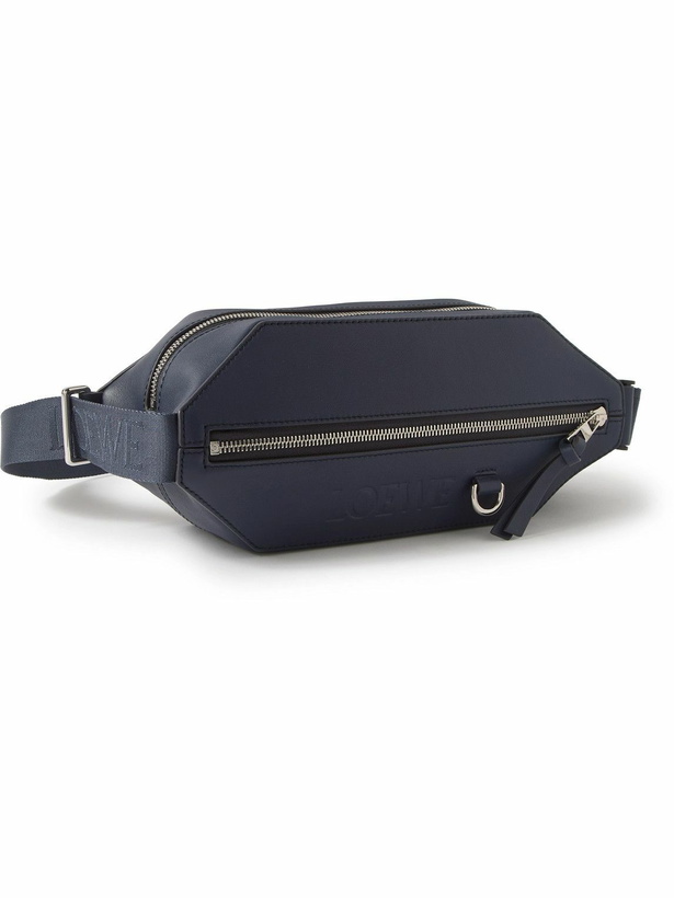 Photo: LOEWE - Logo-Debossed Leather Belt Bag