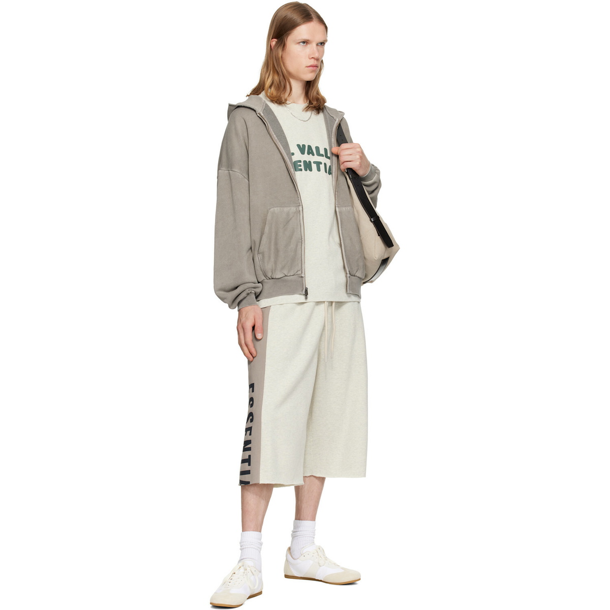 Fear of God ESSENTIALS Gray 90's Zip-Up Hoodie