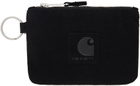 Carhartt Work In Progress Black Suede Zip Wallet