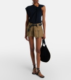 Isabel Marant Nayda gathered cotton jersey T-shirt