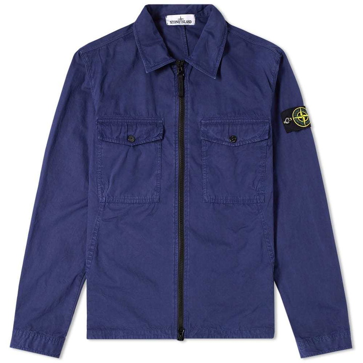 Photo: Stone Island Garment Dyed Zip Shirt