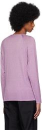 Dunhill Purple Garment Dye Sweater