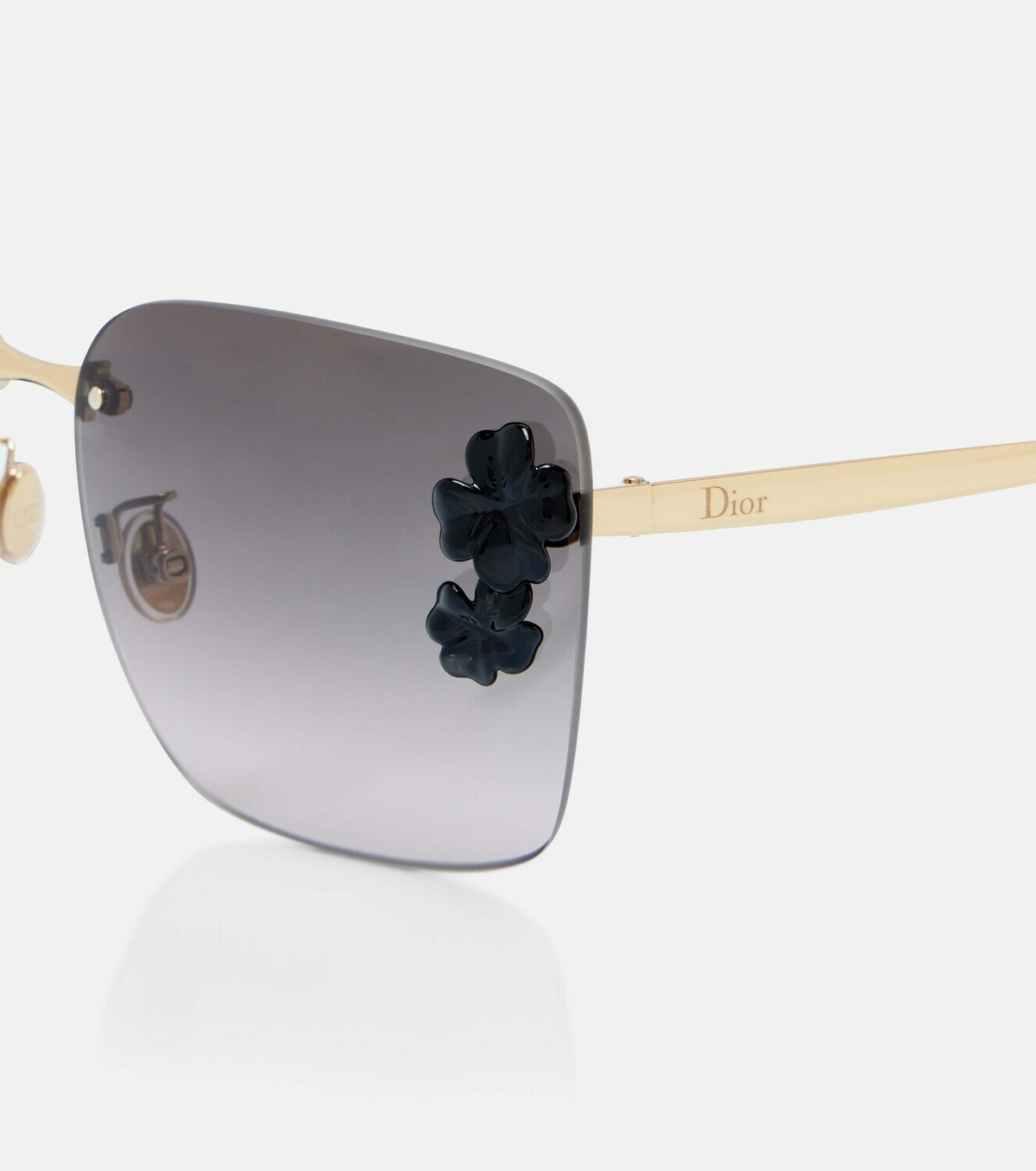 Dior Eyewear Dior Clover embellished square sunglasses