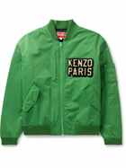 KENZO - Logo-Appliquéd Shell Bomber Jacket - Green