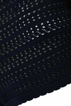 TwinSet Perforated Cropped Sweater In Viscose