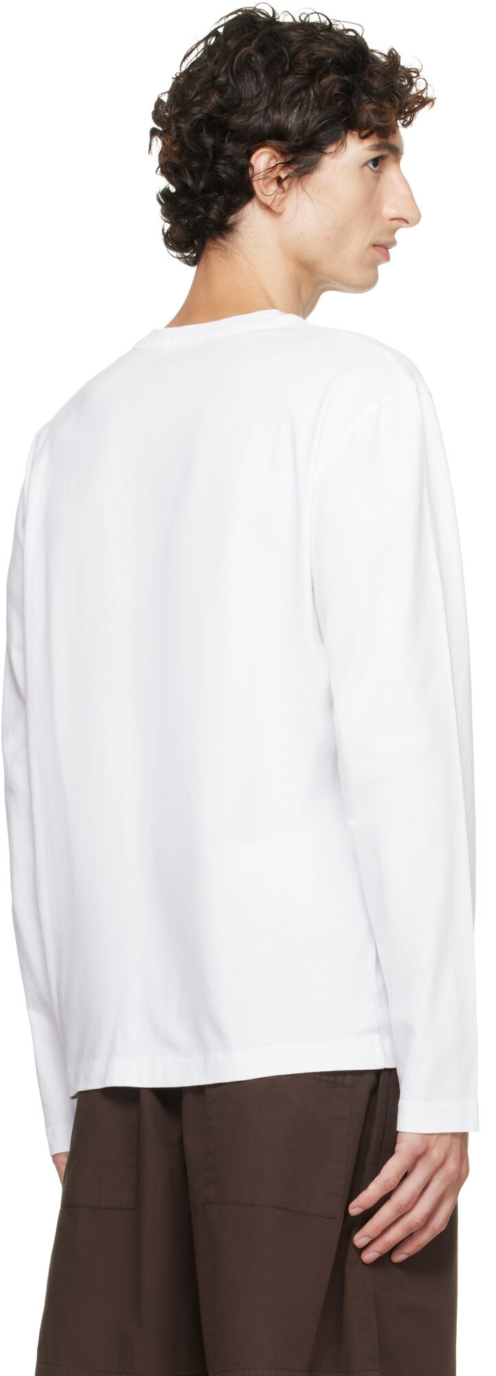 Tekla White Long-Sleeved T-shirt