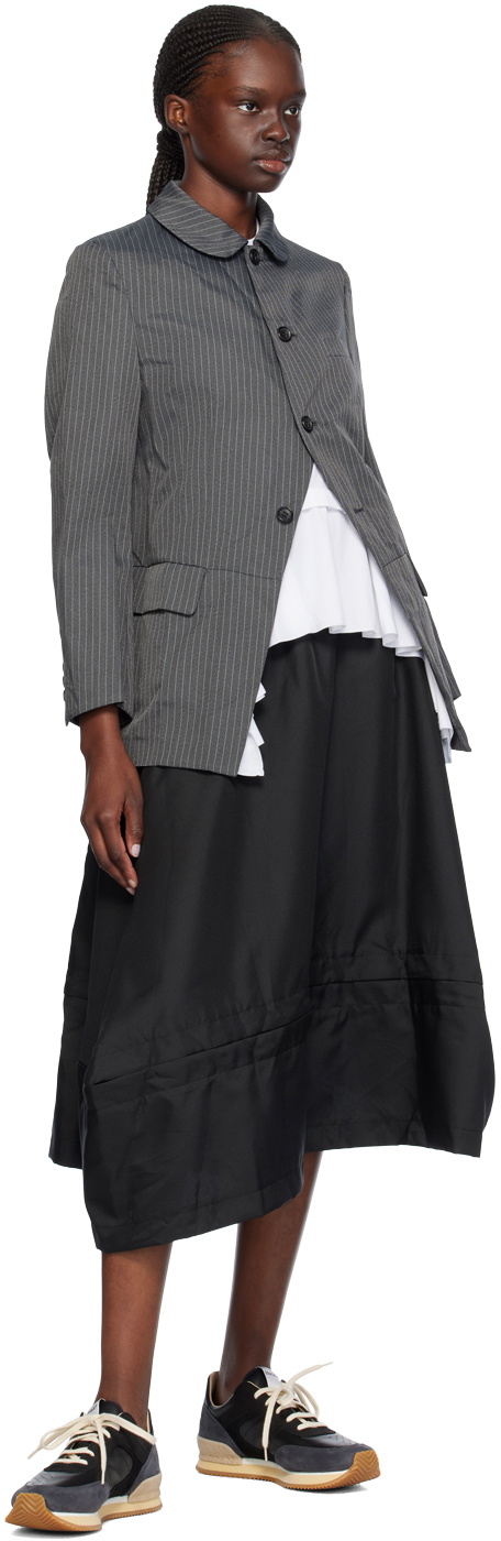 Comme des Garçons Comme des Garçons Gray Pinstripe Blazer