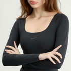 Nike Women's Form Longsleeve Bodysuit in Black/Smoke Grey