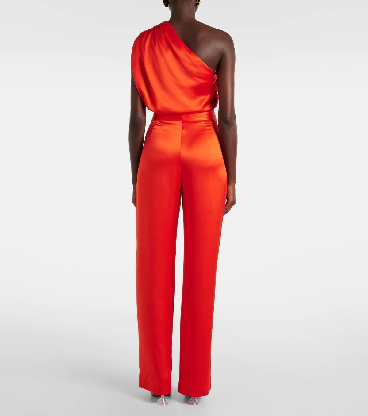 The Sei High-rise silk satin wide-leg pants