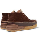 visvim - Canoe Moc II Leather and Suede Boots - Dark brown