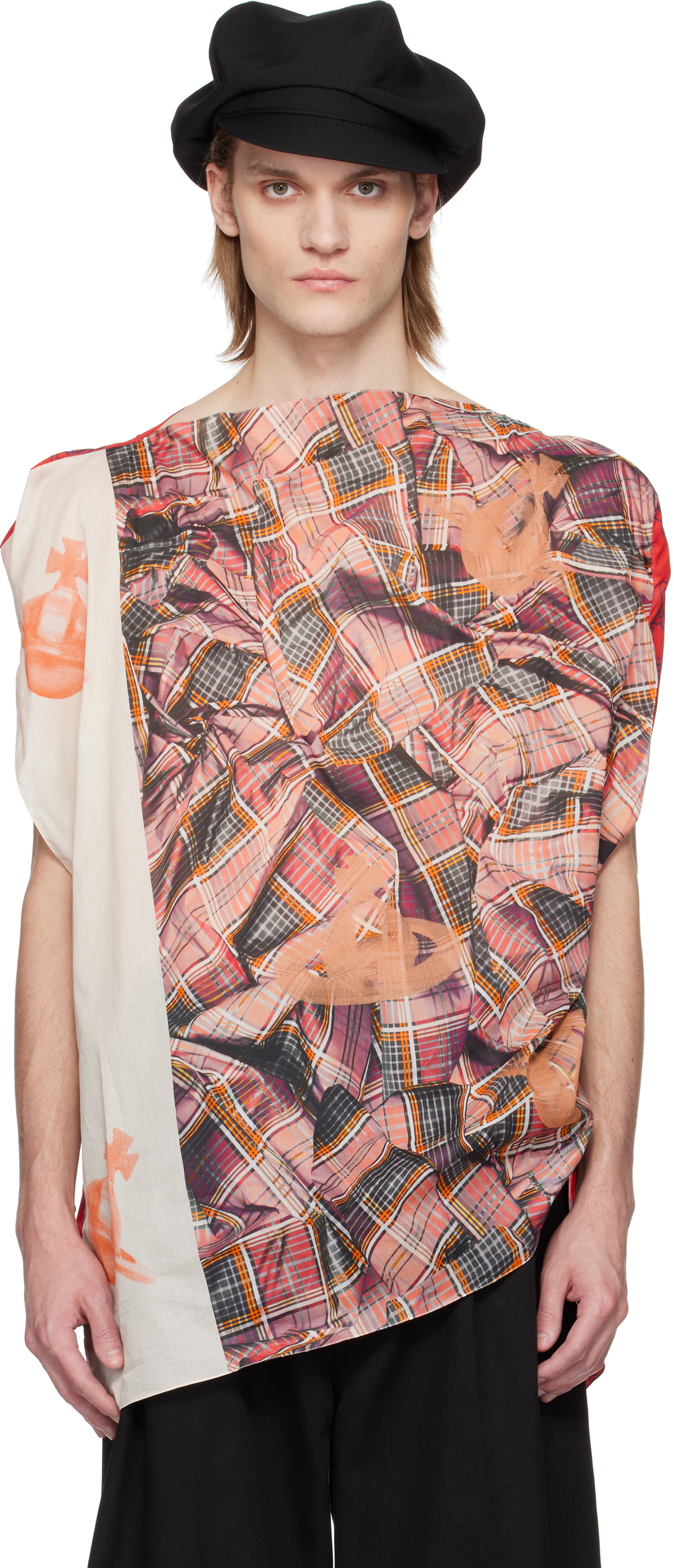 Vivienne Westwood Multicolor Tartan Orb Beach Top Vivienne Westwood