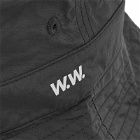 Wood Wood Men's Tech Bucket Hat in Black