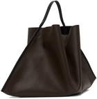 Maison Margiela Brown Leather 'Mouchoir' Bag