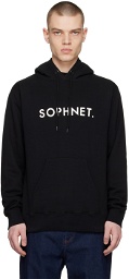 SOPHNET. Black Printed Hoodie