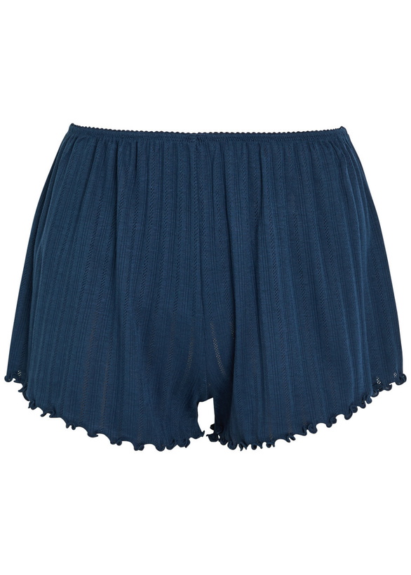 Photo: Eberjey Pointelle-knit Shorts Navy