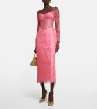 Rasario Corset lace midi dress