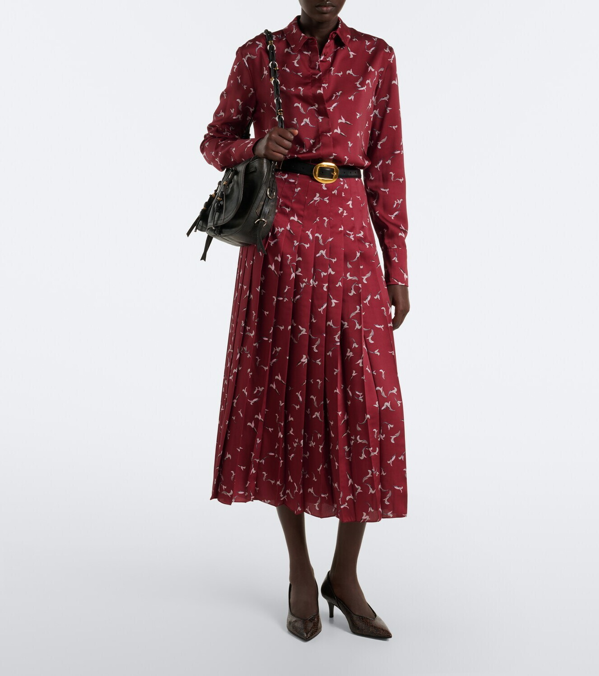 Altuzarra Chika printed satin shirt