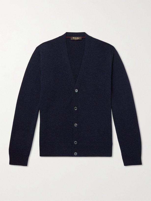 Photo: LORO PIANA - Slim-Fit Cashmere Cardigan - Blue